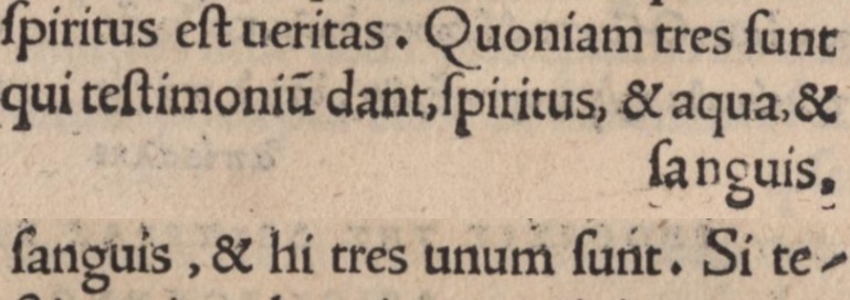 Image:Erasmus 1 John 5.7-8 1519 Latin.jpg