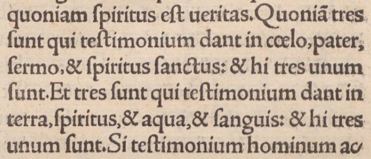 Image:Erasmus 1 John 5.7 1522 Latin.jpg