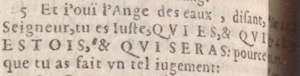 The Triadic Declaration at Revelation 16.5 in the 1605 French Bible of Beza