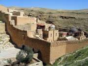 Mar Saba seen from a distance.