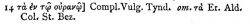 Revelation 19:14 in Scrivener's 1881 Appendix at the end of his 1881 Greek New Testament