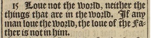 1 John 2:15 in the 1611 King James Version