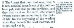 Revelation 17:8 in the Geneva Bible of 1557 [3]