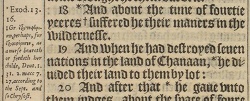 Acts 13:18 in the 1611 King James Version