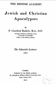 Descriptions of end-time beliefs in Judaism and Christianity.(The Schweich Lectures (1913).