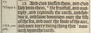 Genesis 1:28 in the 1611 King James Version