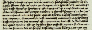 1 John 5.7 in Giannozzo Manetti's Latin New Testament [2].