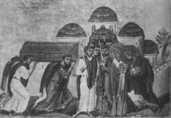 The return of the relics of St. John Chrysostom to the Church of the Holy Apostles in Constantinople.