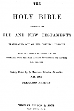 Title page to the ASV